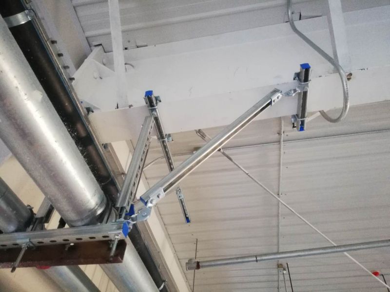 鋼結(jié)構(gòu)廠房抗震支架安裝